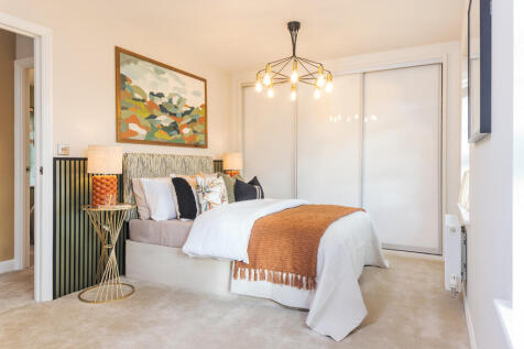 internal shot of the second bedroom in the conwy