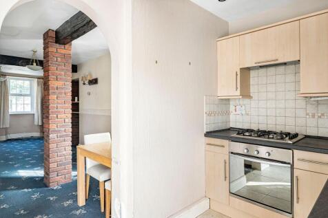 Kitchen into living room