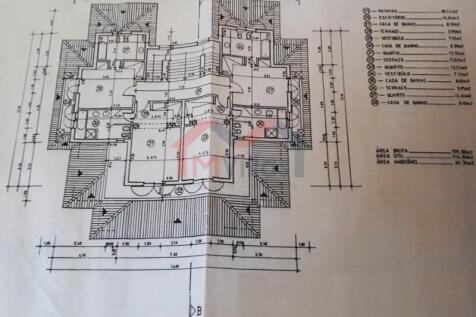 1st floor plan - 6 bedroom villa with pool and garage - Quarteira