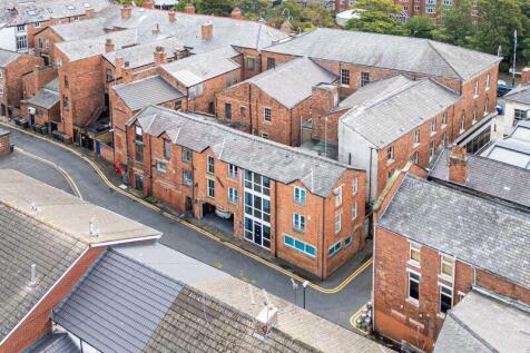 Drone picture of building
