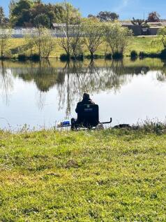 Fishing on lake
