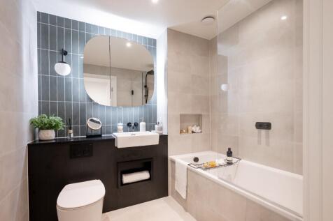 Sleek bathroom