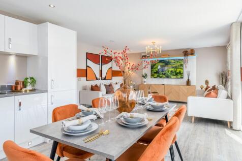 Dining space in three bedroom apartment