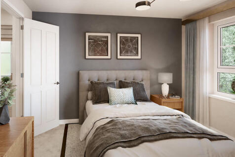 Main bedroom in four bedroom home