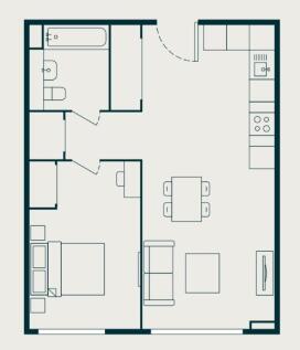 One bedroom Type 13
