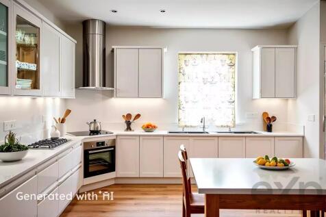 Replacing the kitchen units with modern, clear lin