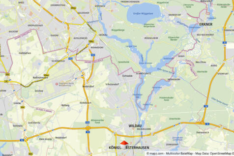 Geolyzer Kartenausschnitt