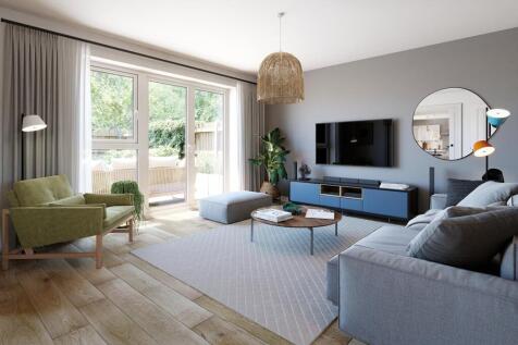A well-sized family room creates a great space for the children to play