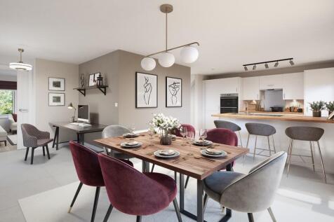 A spacious kitchen and dining area with room to work from home