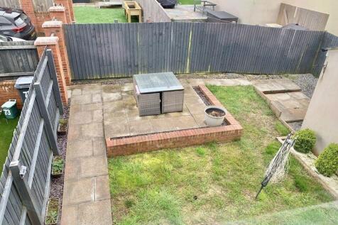 View of the rear garden from bedroom two