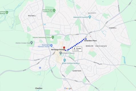 Map to Town Centre
