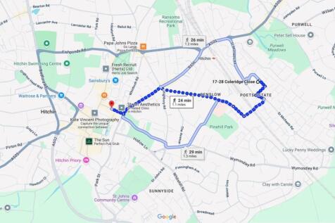 Map to Town Centre