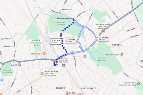 Map to train station
