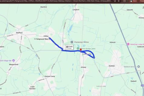 Distance to Arlesey railway station