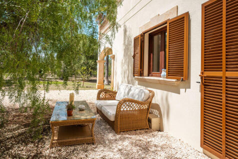 Seating area in the garden