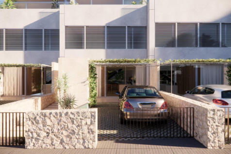 Each house with its own car park