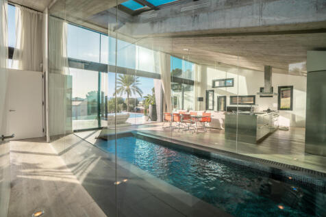 Indoor pool next to the master bedroom