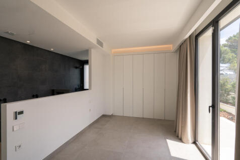 Master bedroom with bathroom