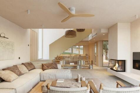 Living area and fire place