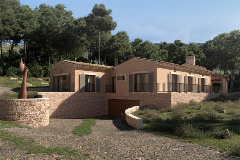 Entrance to the garage below the villa