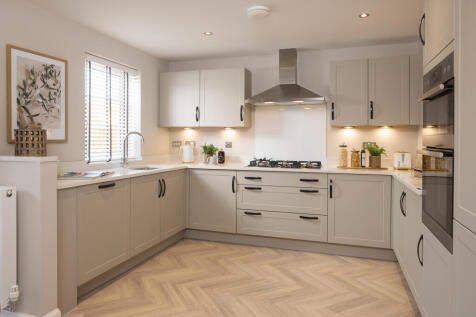 Internal shot of the kitchen in the holden show home