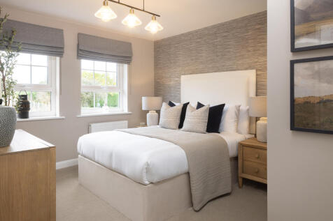 internal shot of the second double bedroom in the holden show home