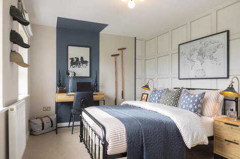 internal shot of third double bedroom in the holden show home