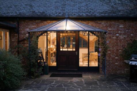 Entrance from the Courtyard garden at dusk