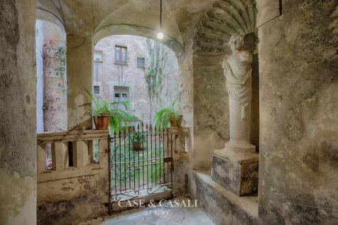 courtyard and statue