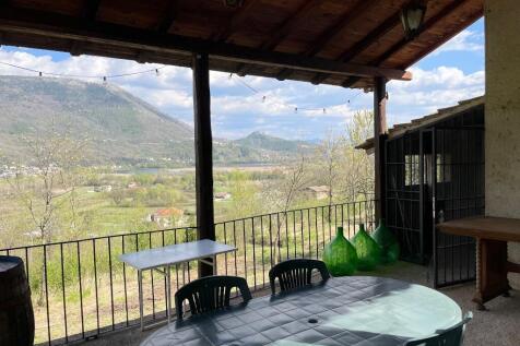 outside kitchen area