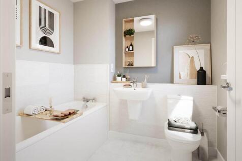 A family bathroom completes the home