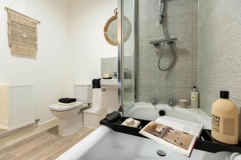 A family bathroom completes the home