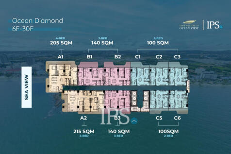 Time Square 10 Beachfront Condo For Sale - Otres Beach 1, Sihanoukville