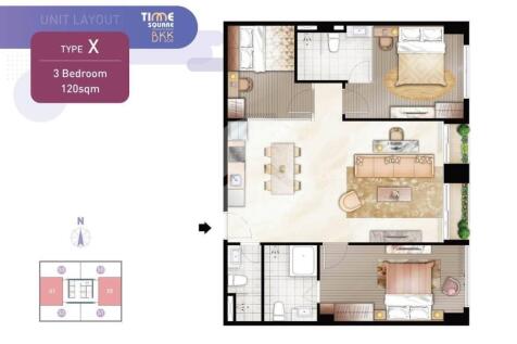 Time Square 306 Condominium - Street 306, BKK1, Phnom Penh