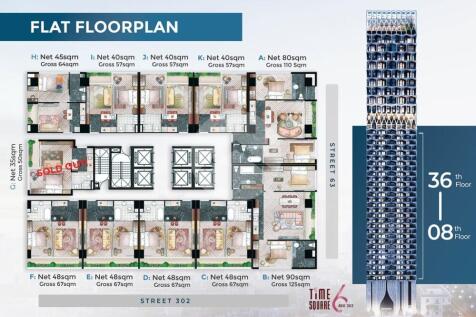 Time Square 6 Condominium - Street 302,  BKK1, Phnom Penh
