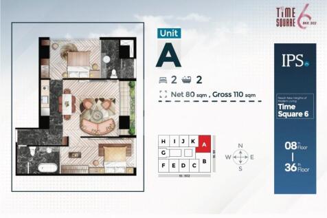 Time Square 6 Condominium - Street 302,  BKK1, Phnom Penh