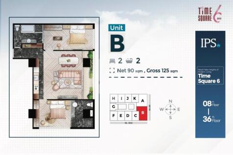 Time Square 6 Condominium - Street 302,  BKK1, Phnom Penh