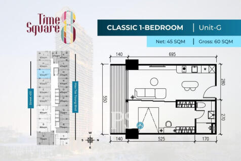 Time Square 8 Condominium - Near Russian Market, Phnom Penh