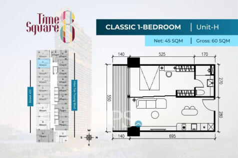Time Square 8 Condominium - Near Russian Market, Phnom Penh