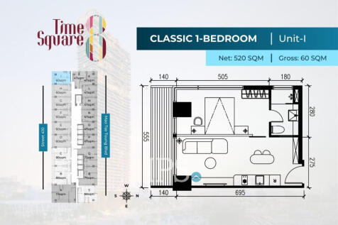 Time Square 8 Condominium - Near Russian Market, Phnom Penh