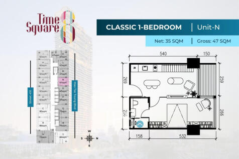 Time Square 8 Condominium - Near Russian Market, Phnom Penh