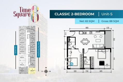 Time Square 8 Condominium - Near Russian Market, Phnom Penh