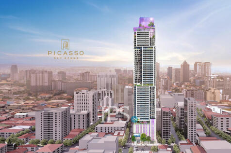 1 Bedroom Condo For Sale - Picasso Sky Gemme Type A1 Luxury Condominium - BKK1, Phnom Penh