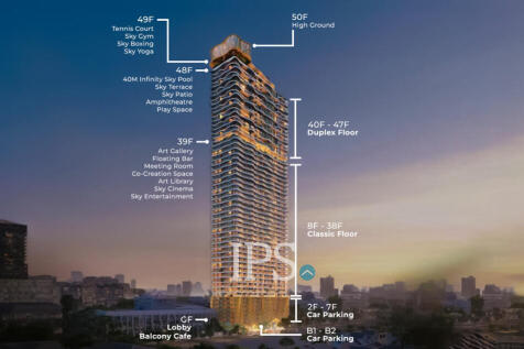 3 Bedroom Duplex Condo For Sale - Type QRSW Time Square 8 Condominium - Near Russian Market, Phnom Penh