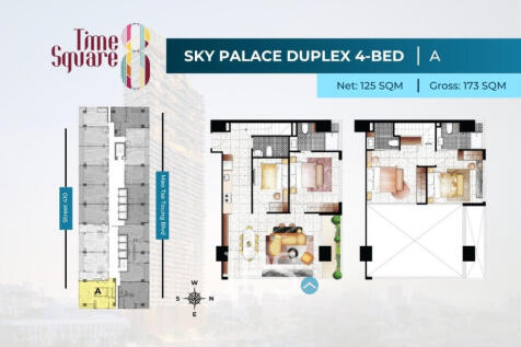 4 Bedroom Duplex Condo For Sale - Type ABC Time Square 8 Condominium - Near Russian Market, Phnom Penh