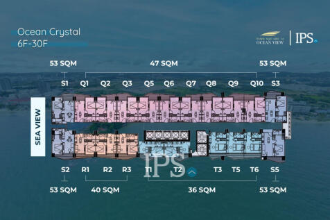 1 Bedroom Condo for Sale  Ocean Gold Tower - Time Square 10, Otres Beach, Sihanoukville