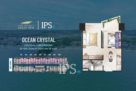 3 Bedroom Condo For Sale  Ocean Diamond Tower - Time Square 10, Otres Beach, Sihanoukville