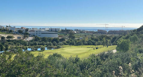 Panoramic golf course views