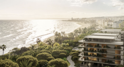 Beachfront location