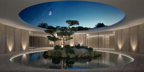 Interior courtyard
